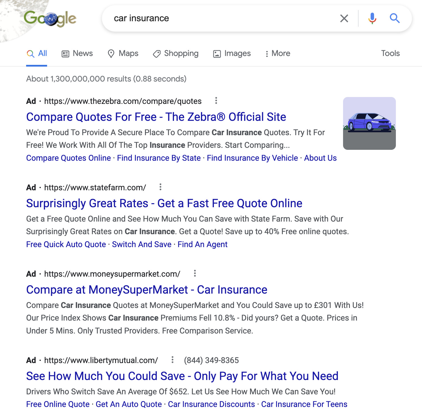 Search results for "car insurance" 