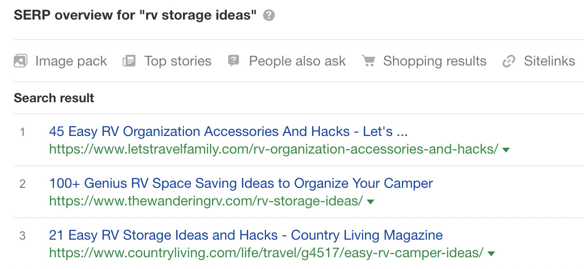 Top search results for "rv storage ideas"
