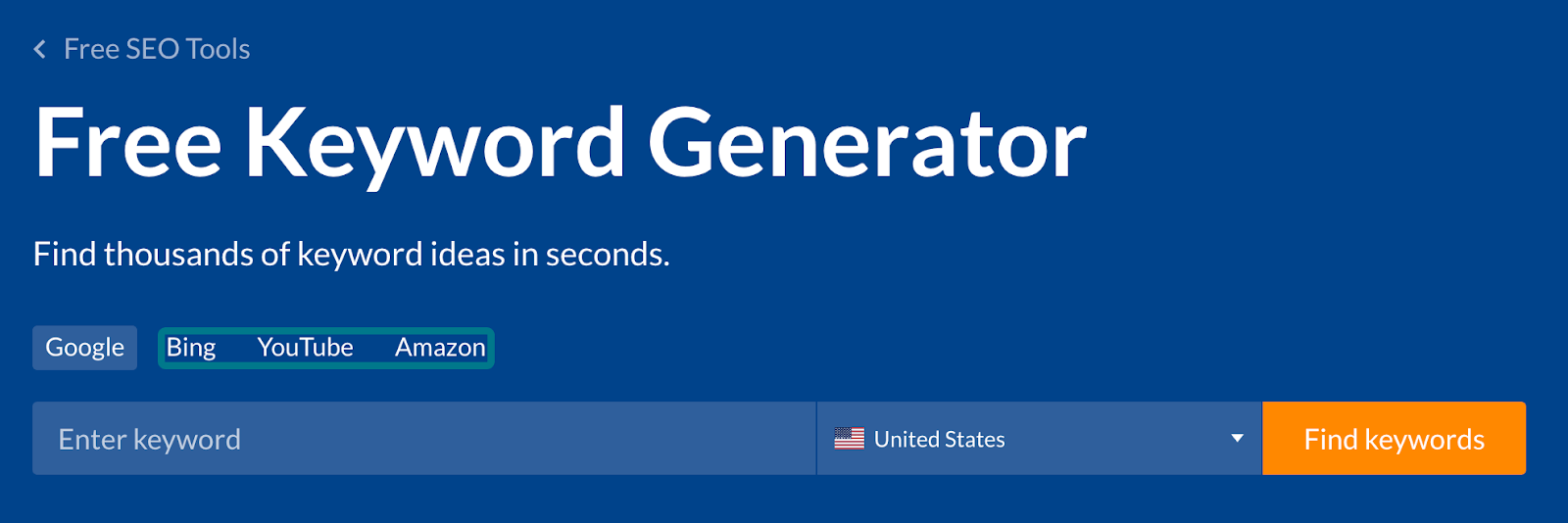 Ahrefs' free keyword generator tool