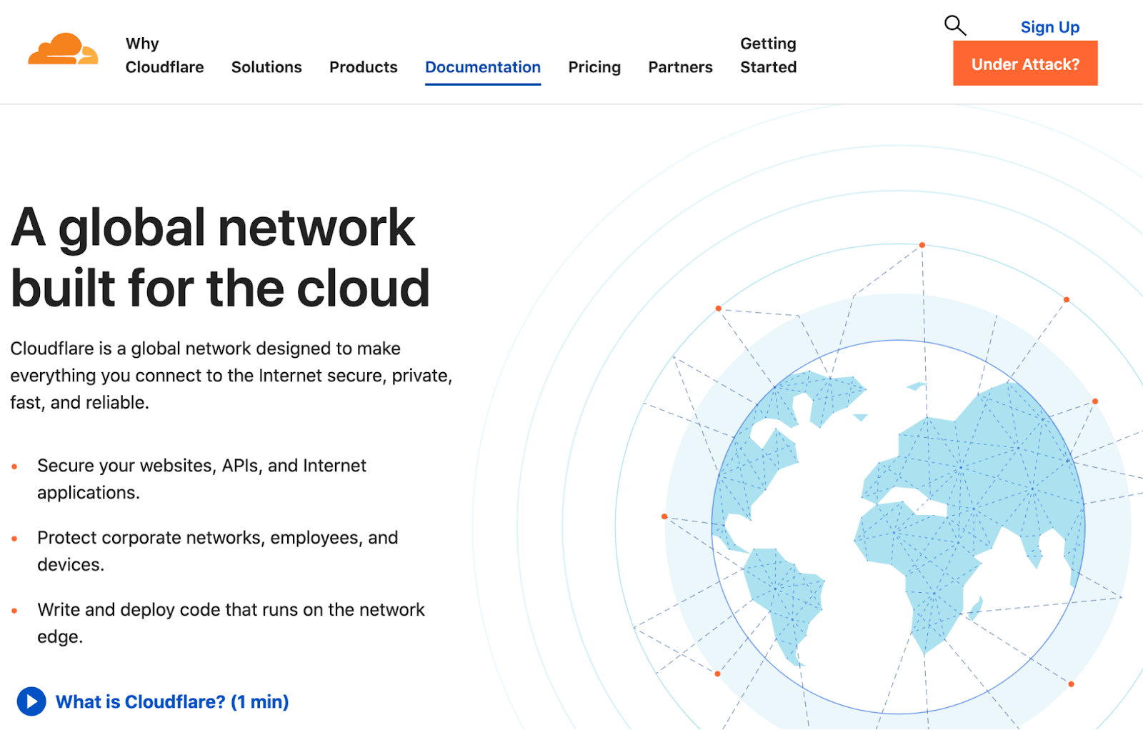 Exceto da página da Cloudflare