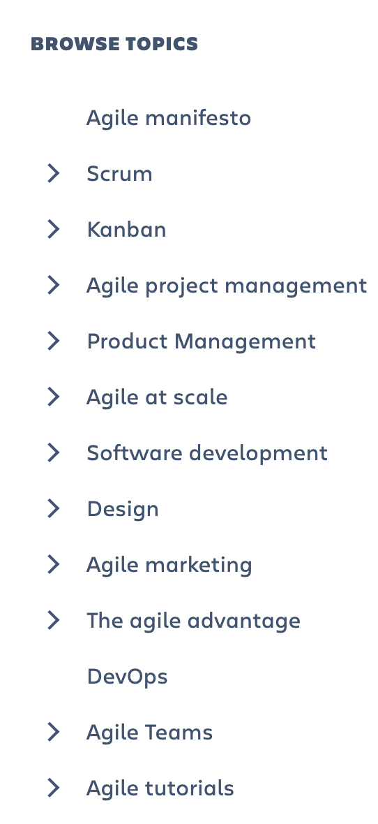 Sticky table of contents