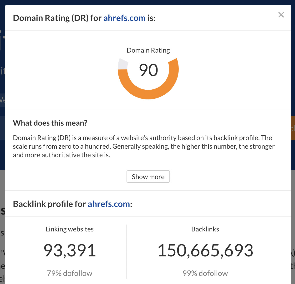 Website Domain Rating Checker