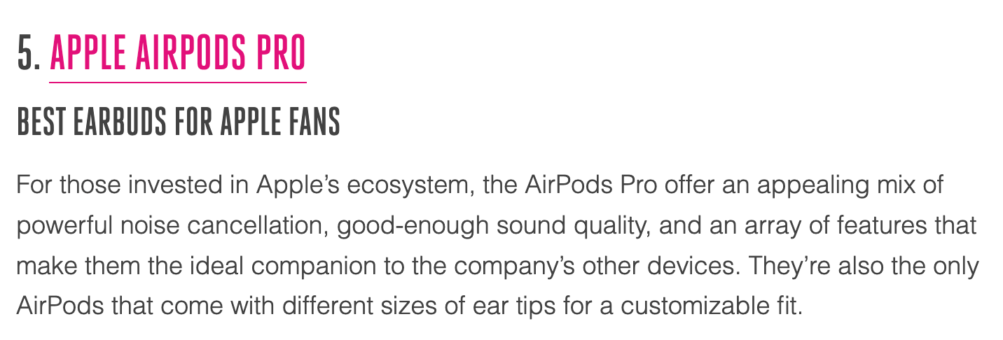 提到AirPods Pro