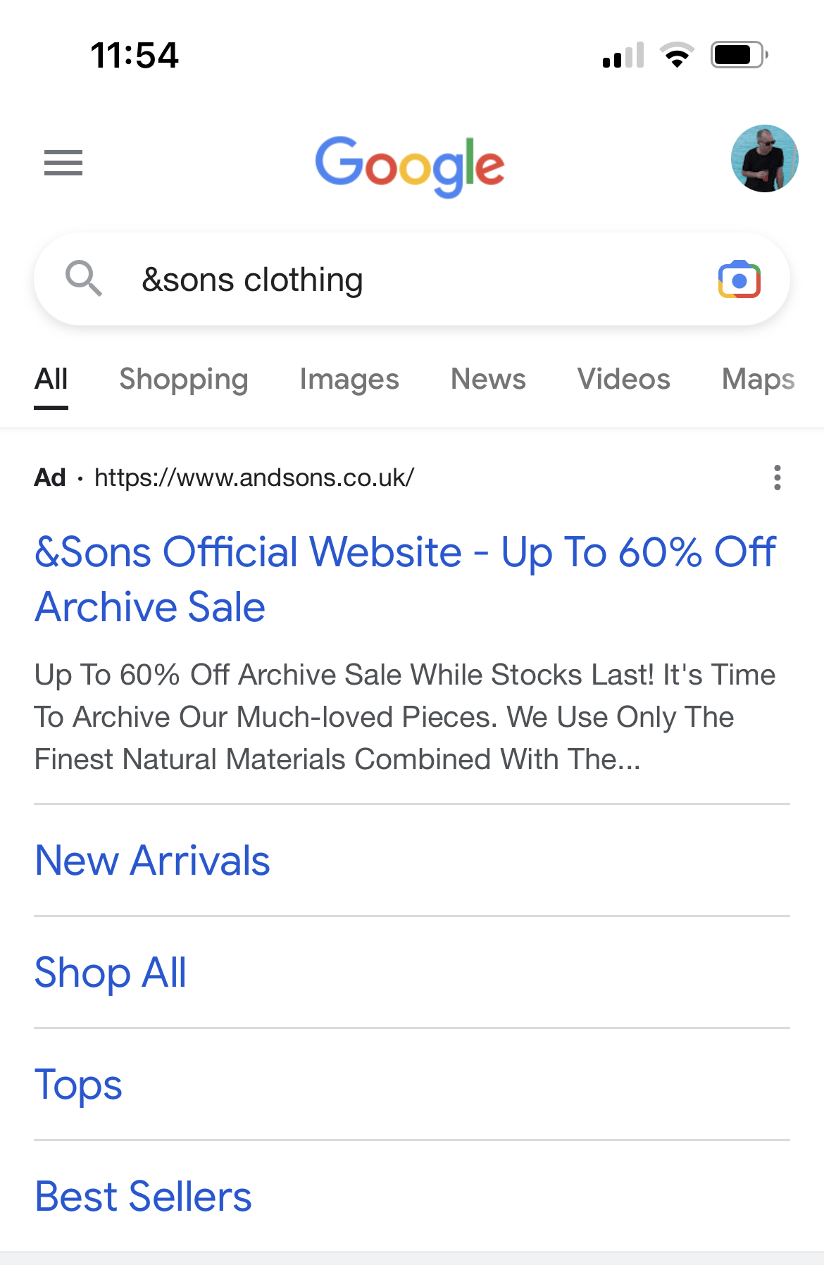 Google Ads example
