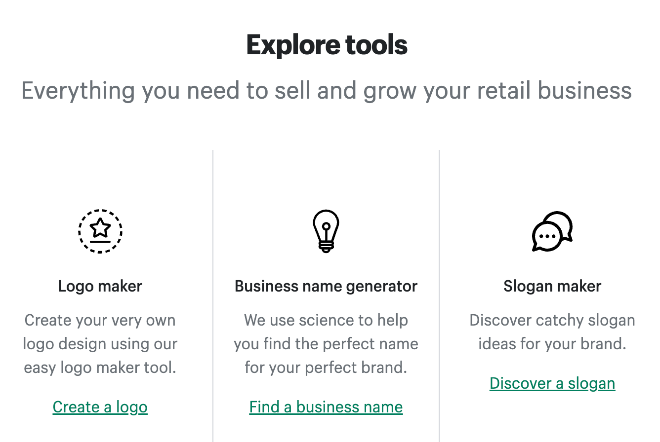Shopify's free tools