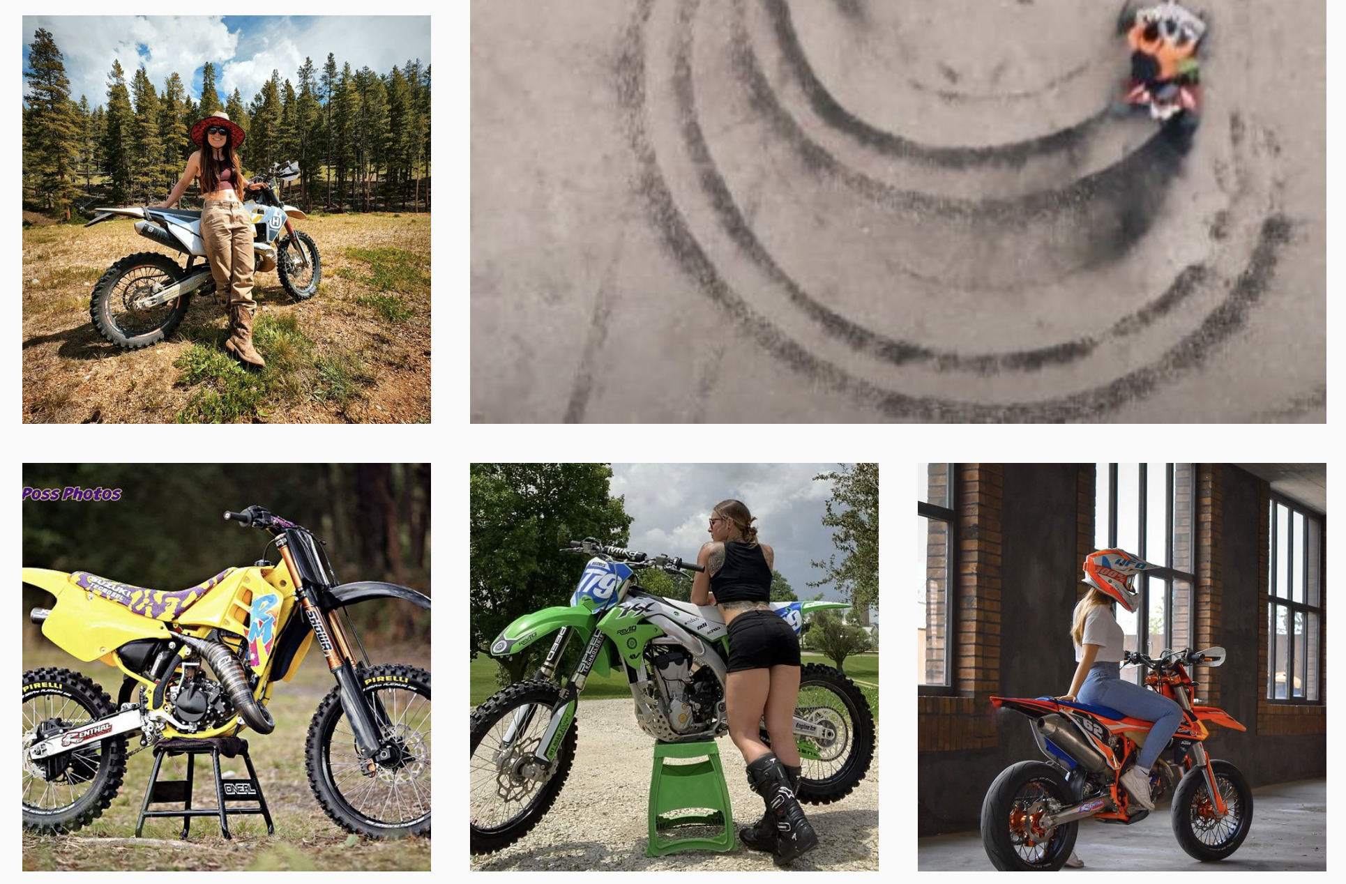 Instagram dirt bikes search
