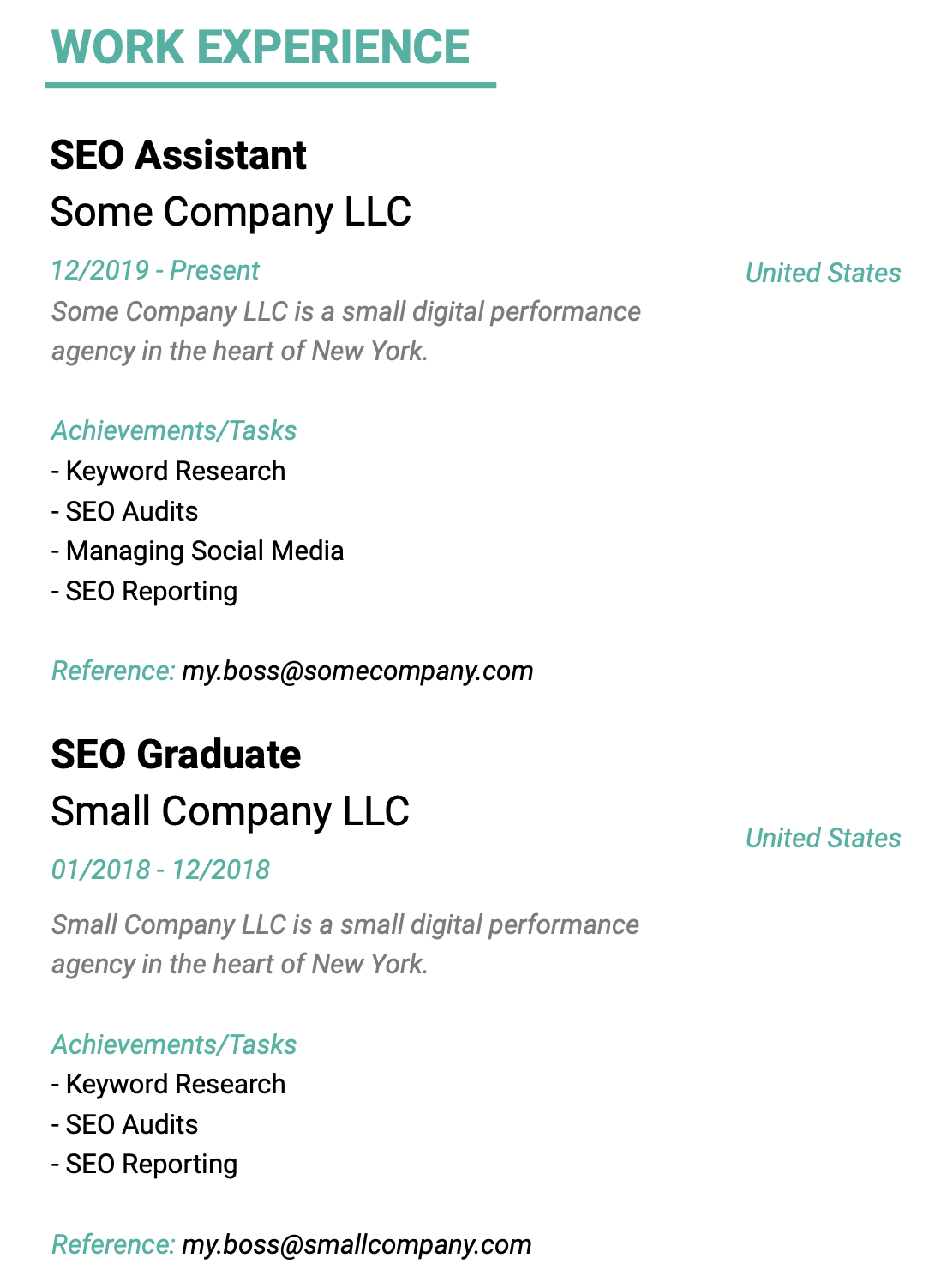 Steal Our SEO Specialist Resume Template