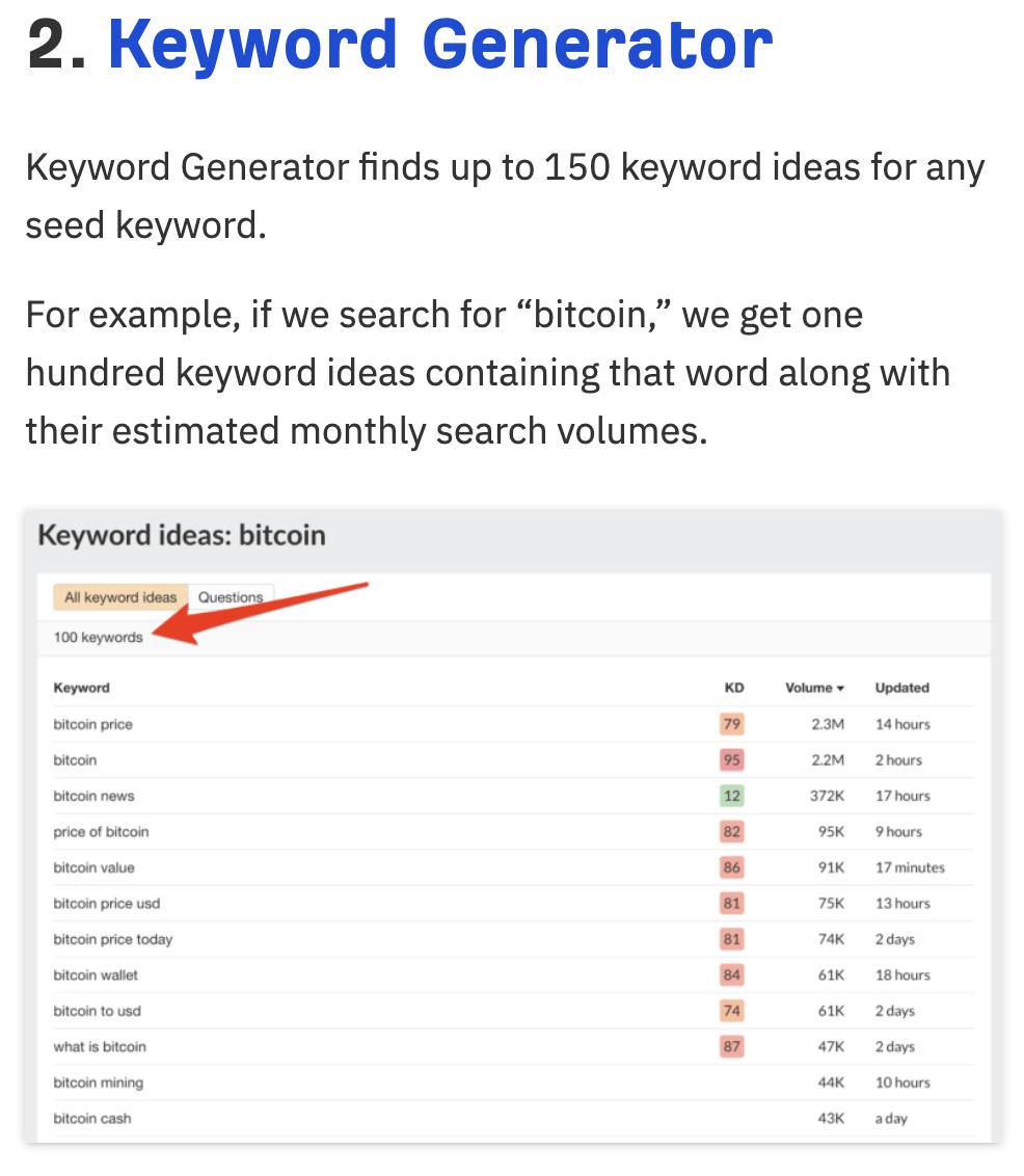 Google on sale keyword generator