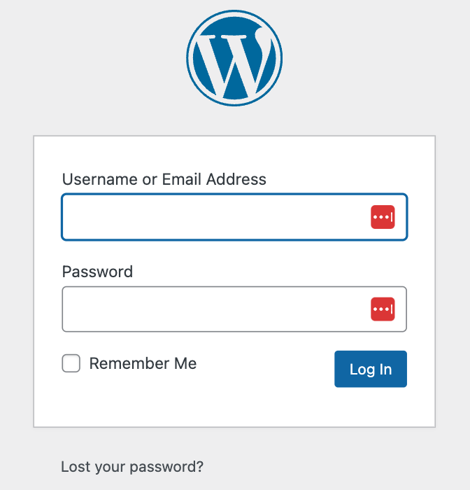 How to login to WordPress' admin panel