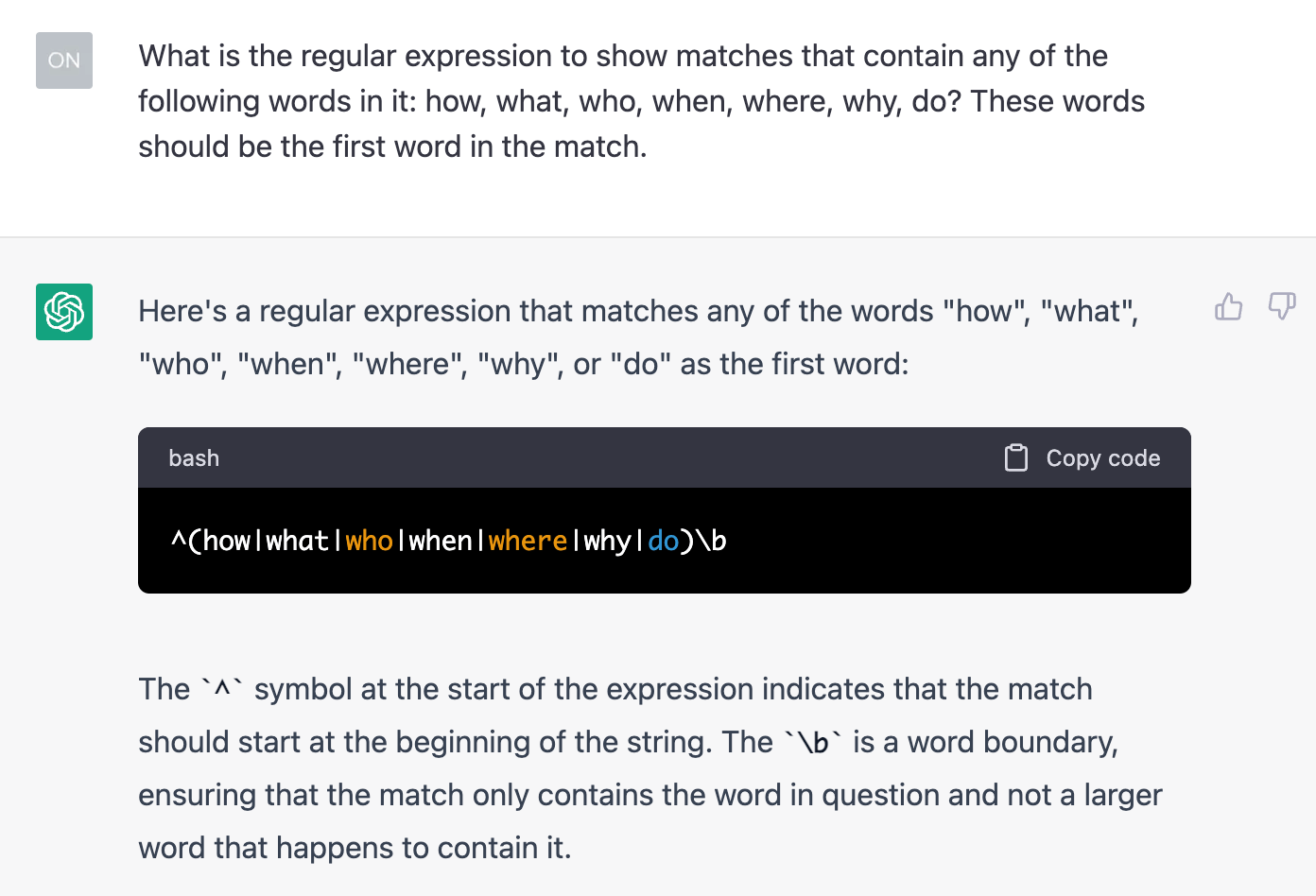 Solicitar que o ChatGPT crie uma expressão regular