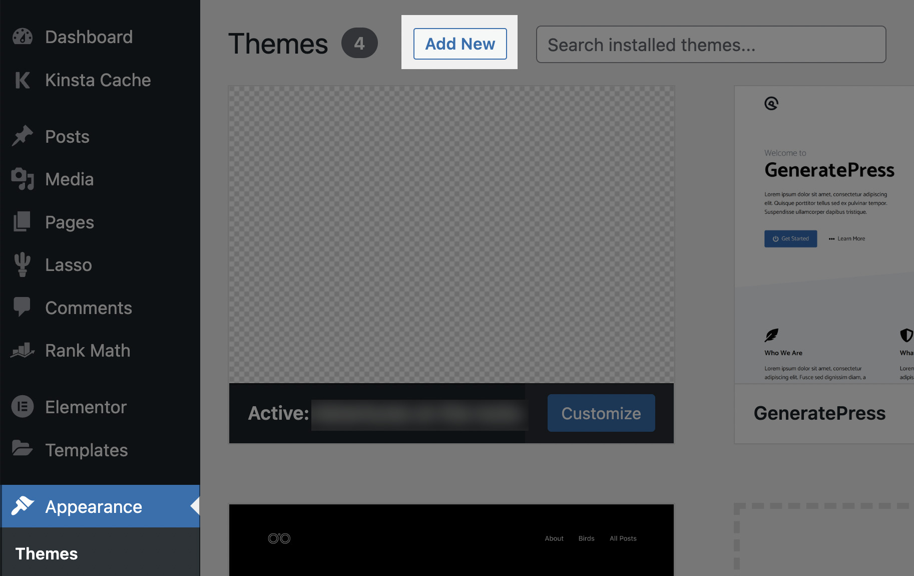 How to choose and install a WordPress theme.