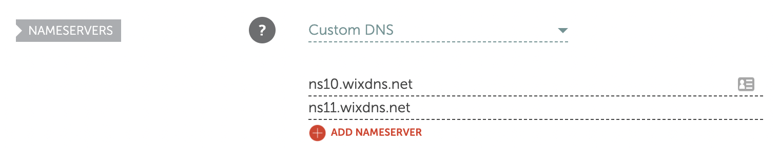 SiteGround DNS settings example