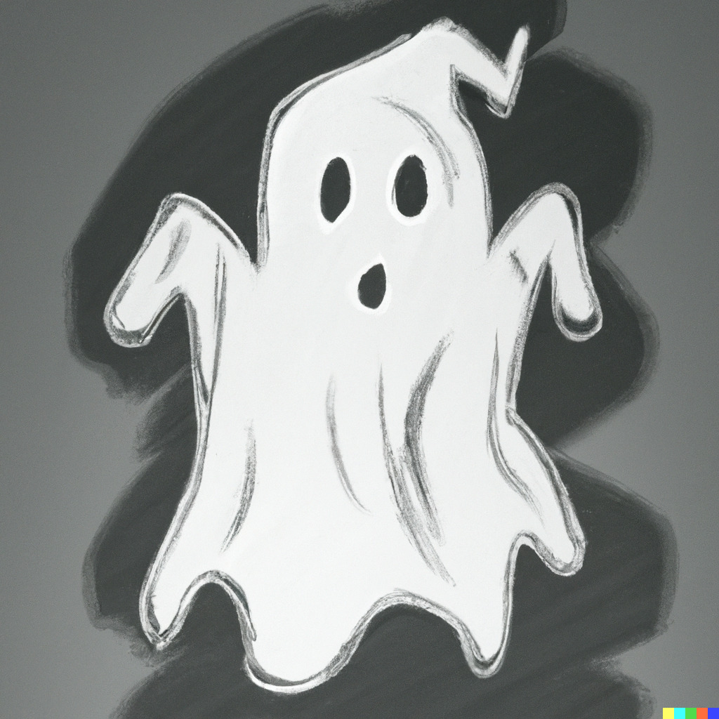 DALL-E sketch of a ghost