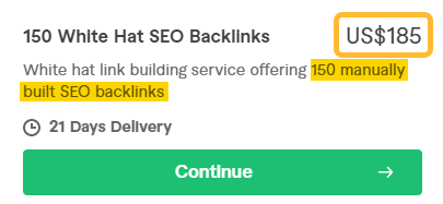 Cheap backlinks service