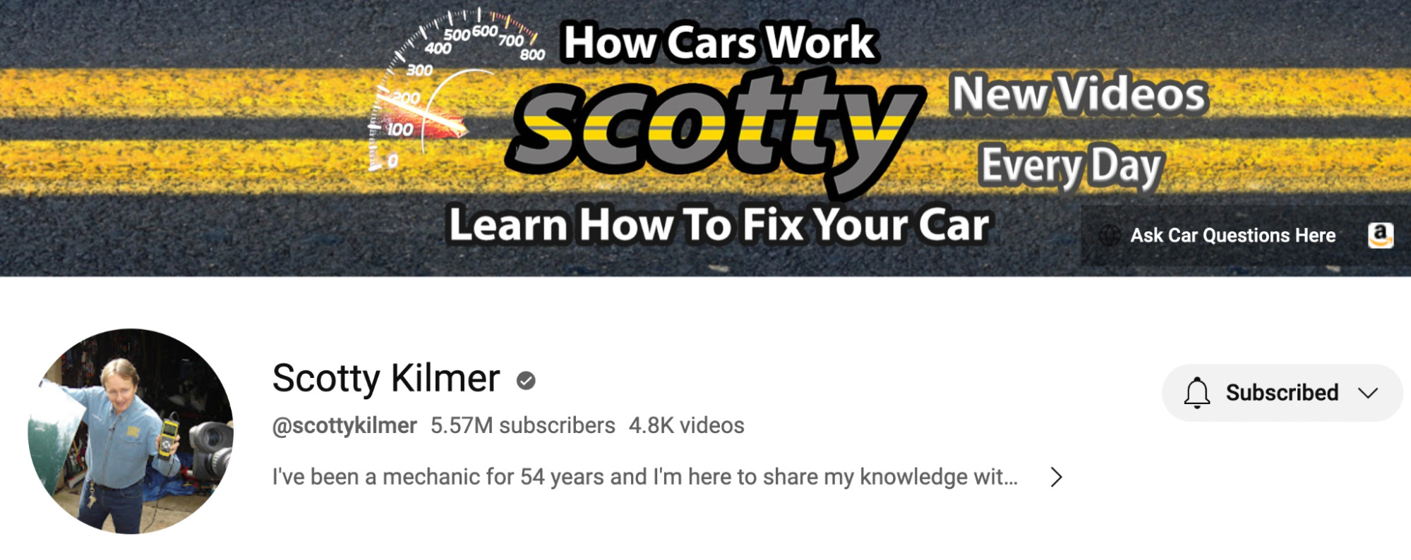Scotty Kilmer 的 YouTube 频道