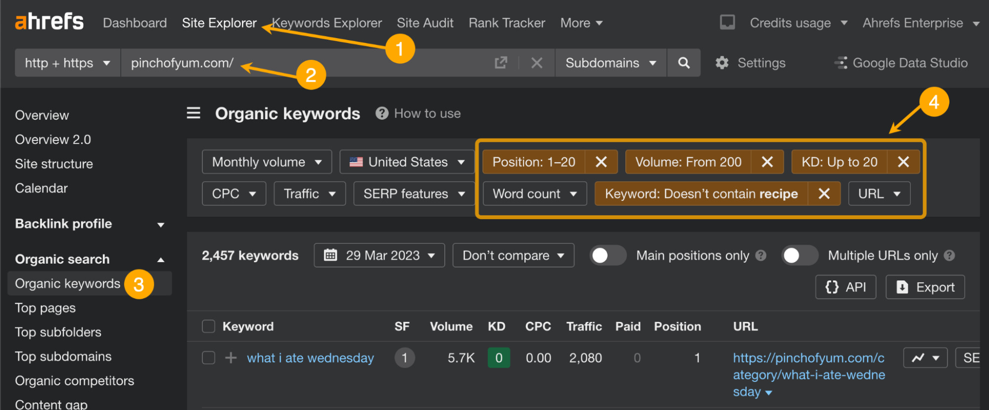 How to do competitive keyword research in Ahrefs