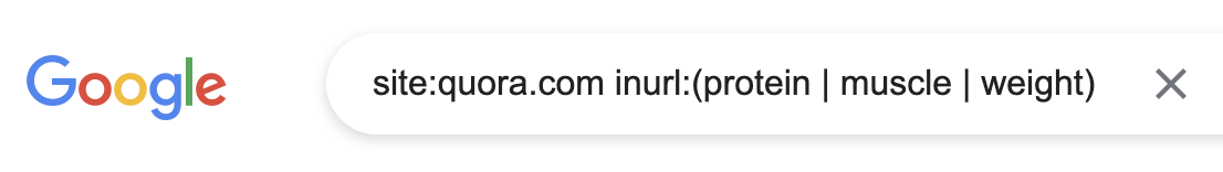 Searching for relevant threads on Quora using inurl: