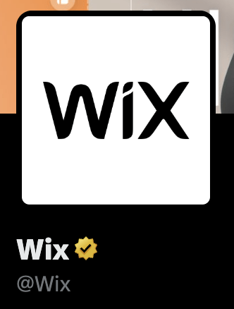 Foto del profilo Twitter di Wix