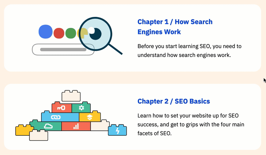 A versão online do nosso guia para iniciantes de SEO