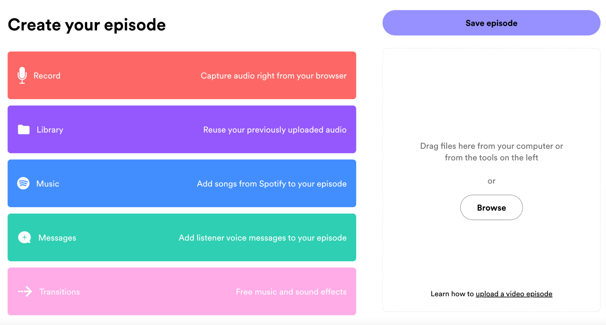 S،ify for Podcasters interface