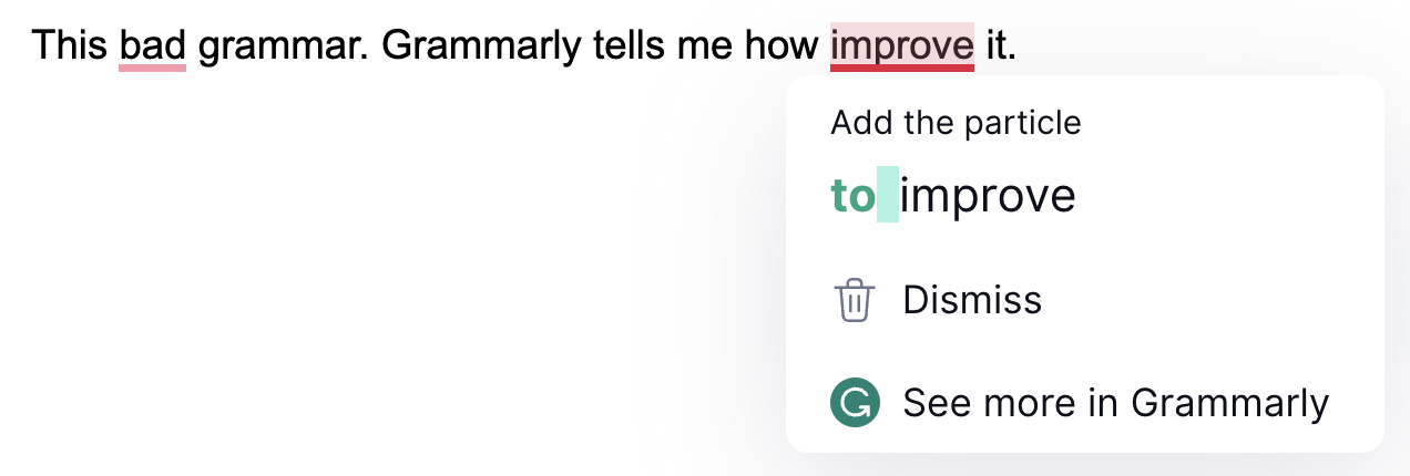 Grammarly 工具示例