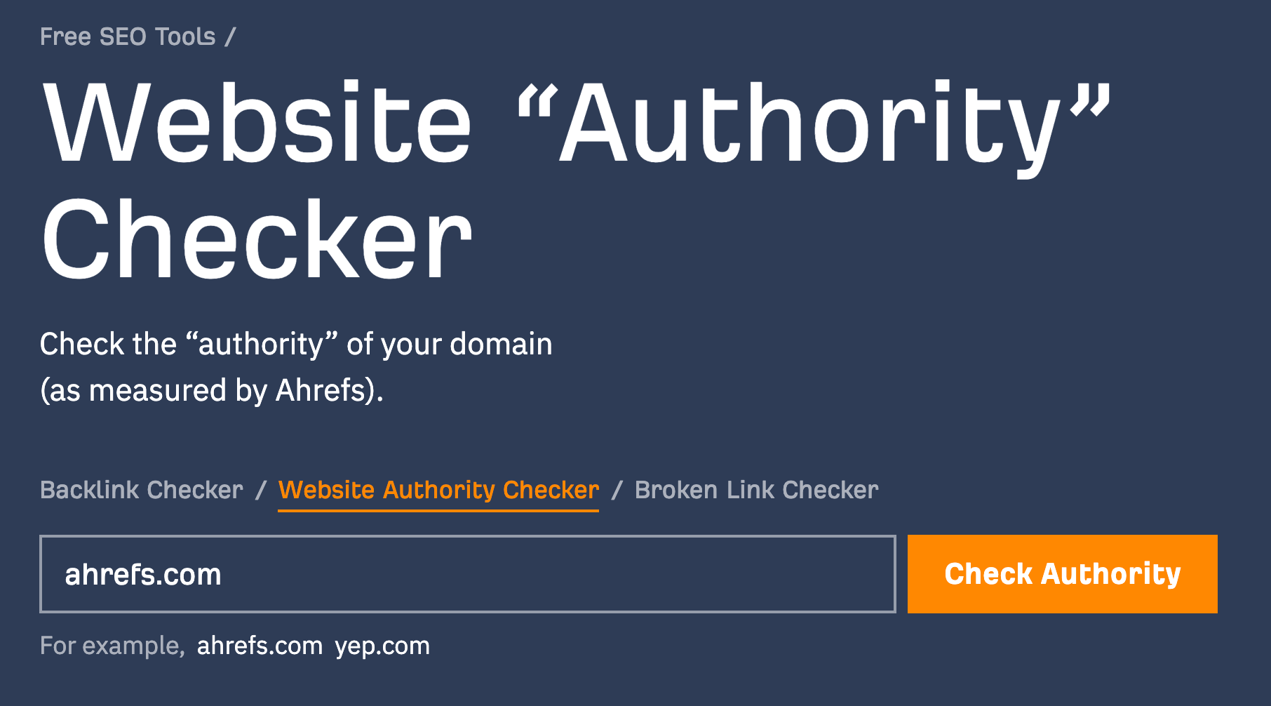 Website aut،rity checker by Ahrefs