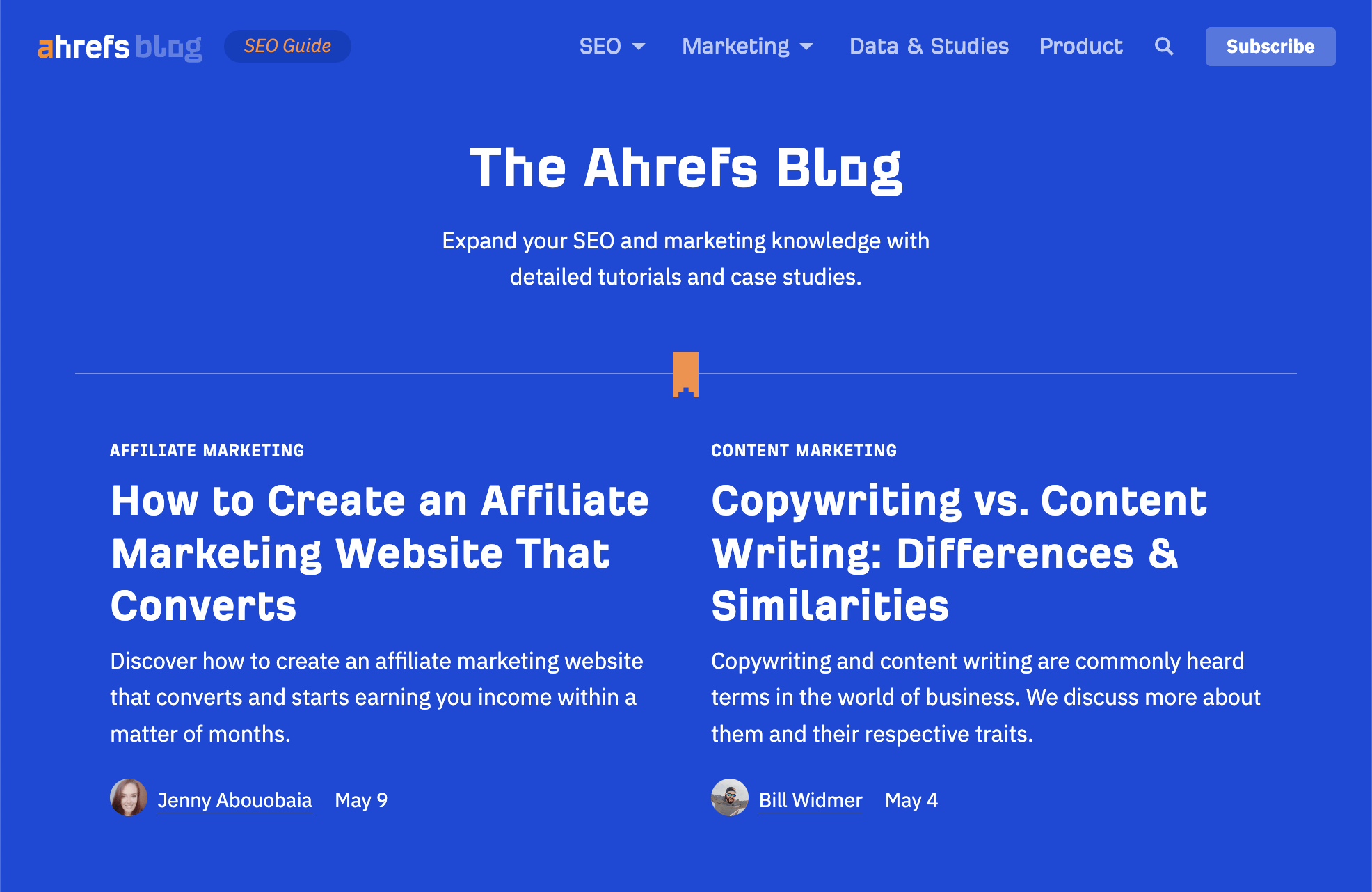 blog da Ahrefs
