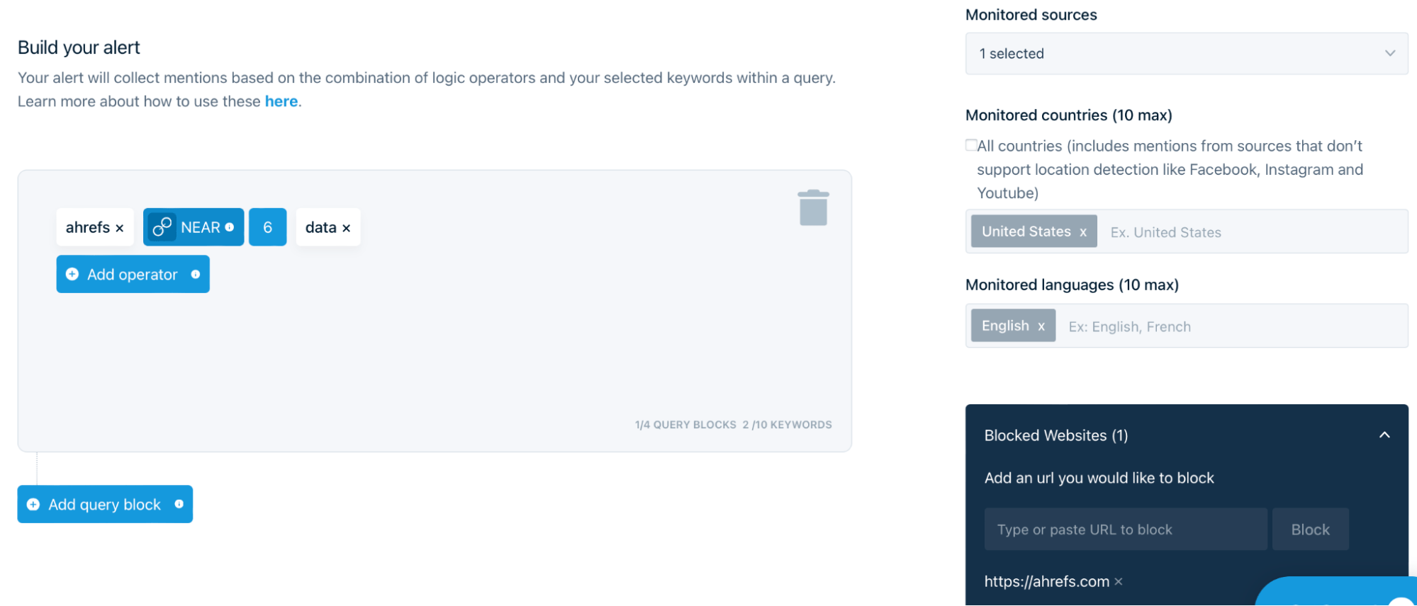 Setting up alerts.