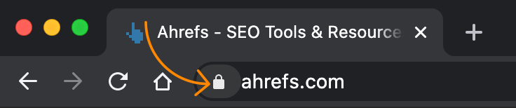"Lock" icon representing a secure site