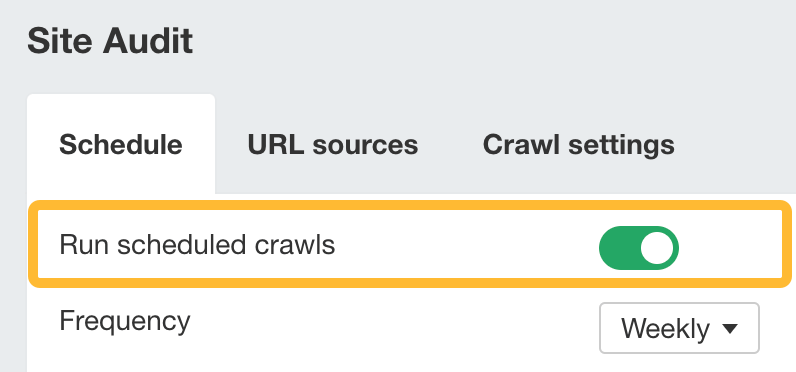 如何在 Ahrefs Site Audit（网站诊断）中安排抓取周期