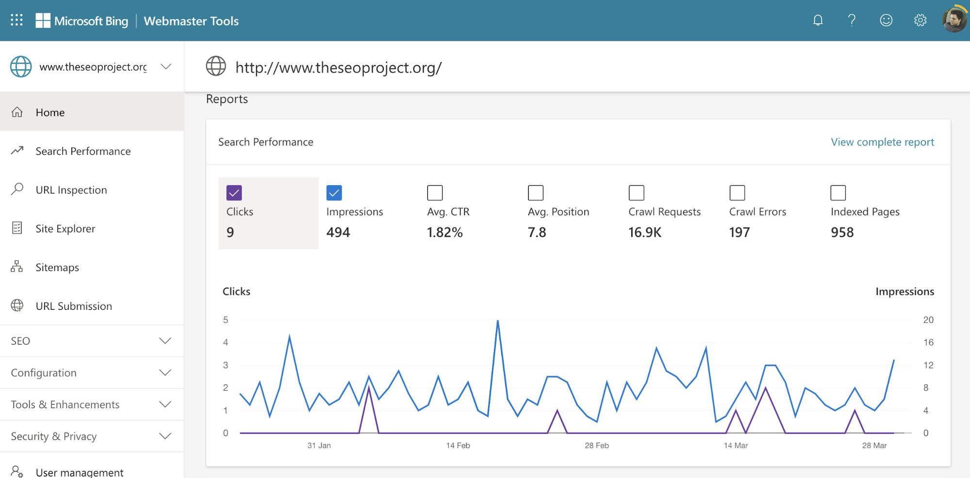 Bing Webmaster Tools