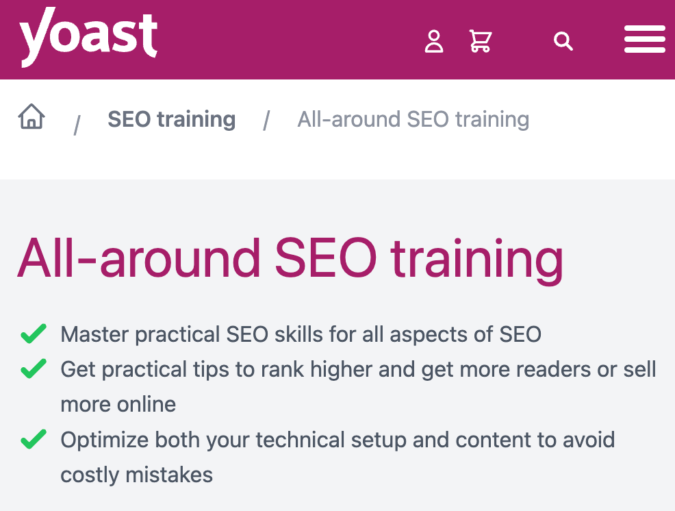 All-Around SEO Training by Yoast
