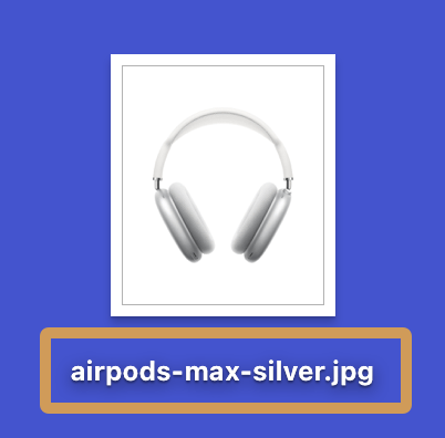 Image filename of a pair of AirPods
