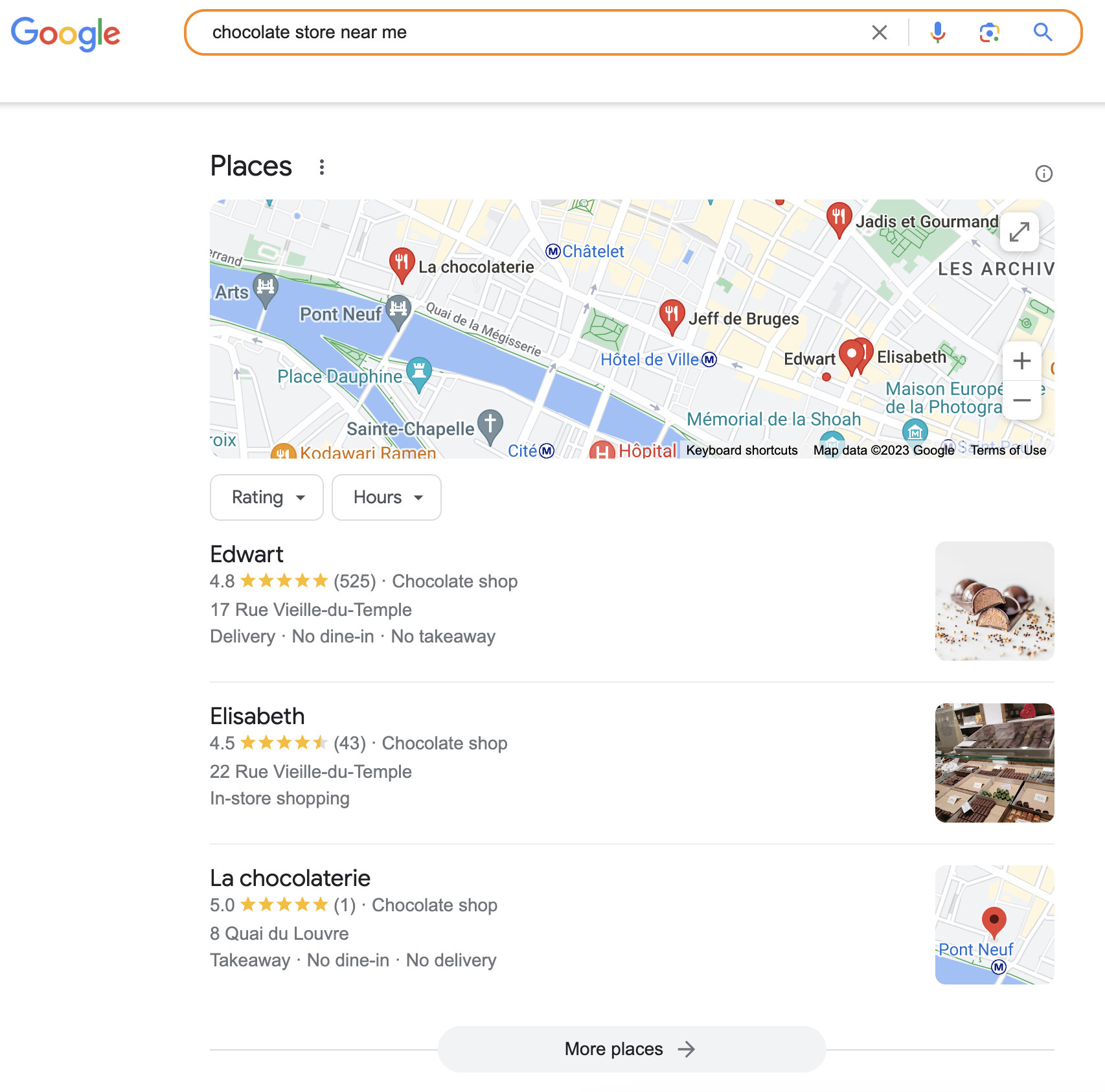 Google Business Profile examples