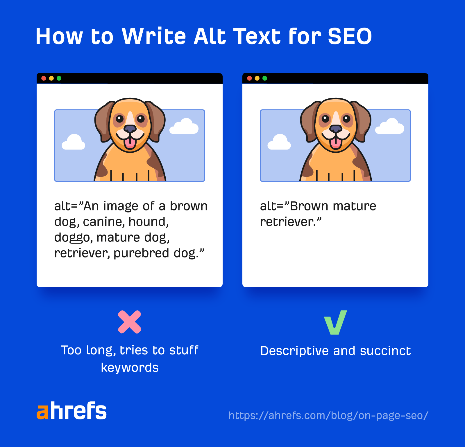 How to write alt text for SEO