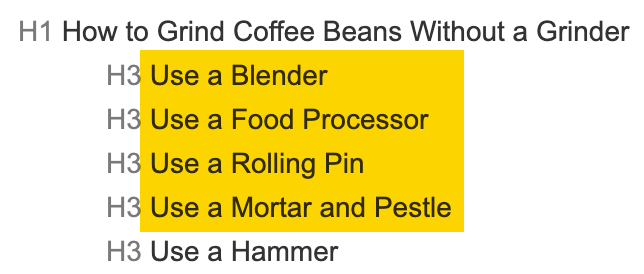 Popular methods of grinding coffee beans without a grinder
