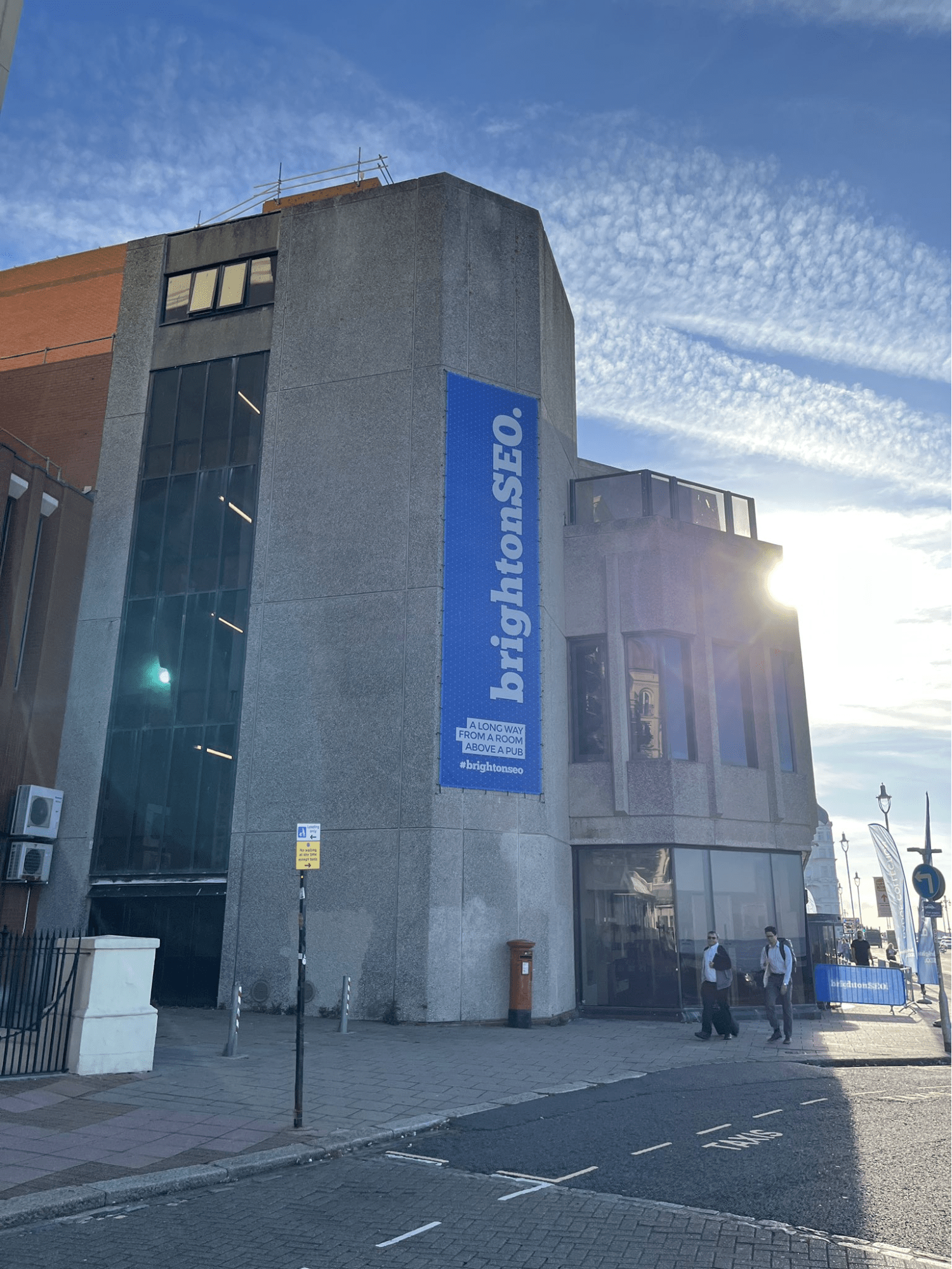 Brighton SEO with blue skies
