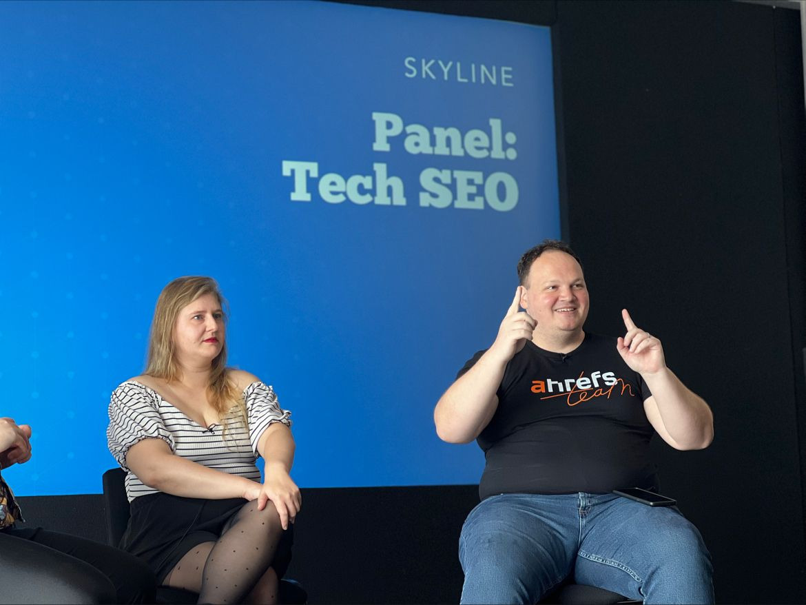 Patrick Stox at the Tech SEO panel
