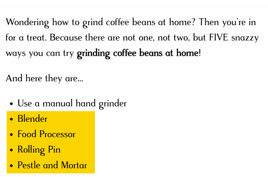 Popular methods of grinding coffee beans without a grinder
