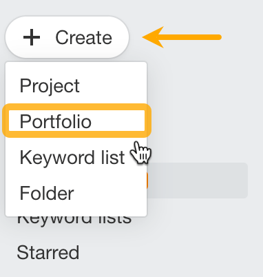 How to add a portfolio in Ahrefs
