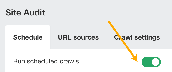 How to run scheduled crawls in Site Audit