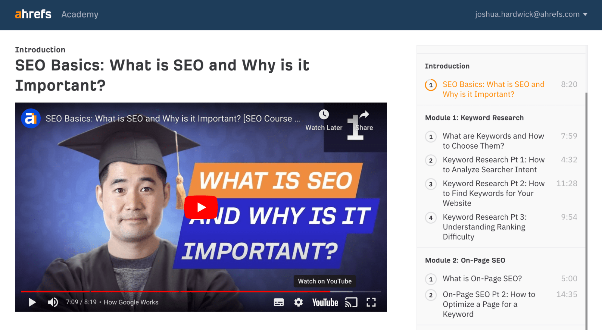 The first lesson in our SEO course for beginners