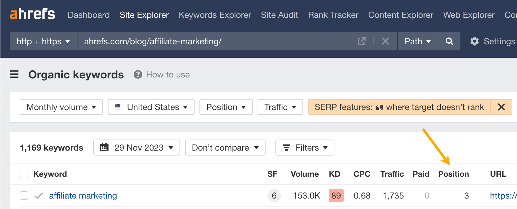 Ahrefs showing featured snippets that we don't own, despite ranking in the top 3