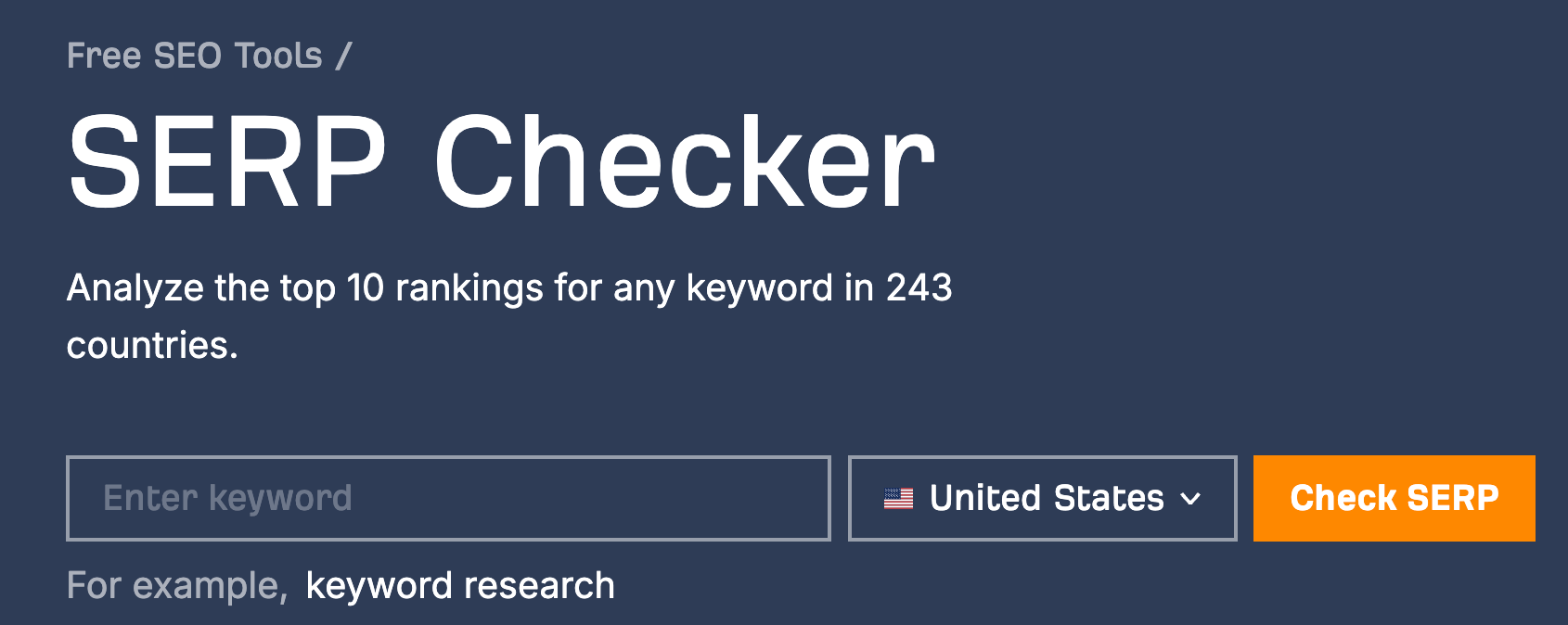 Ahrefs' SERP Checker