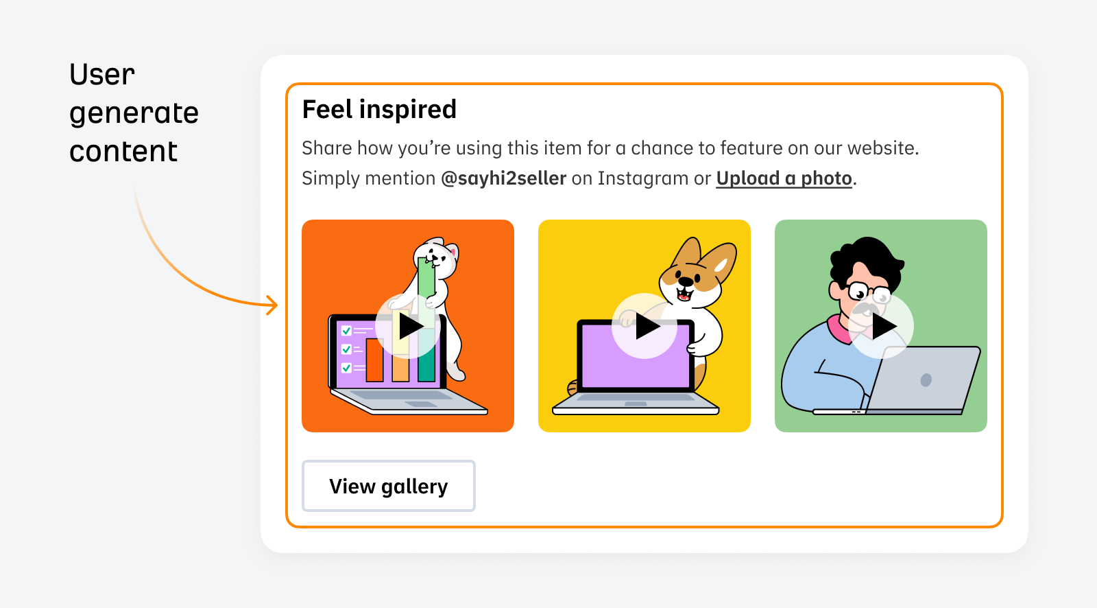 Illustration: user generated content example