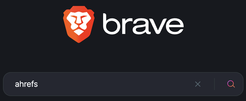 Brave search