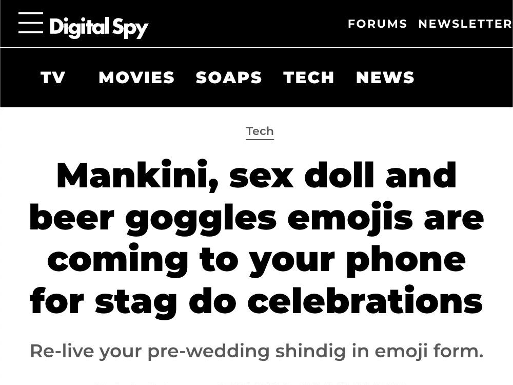Digital Spy Coverage for emoji campaign