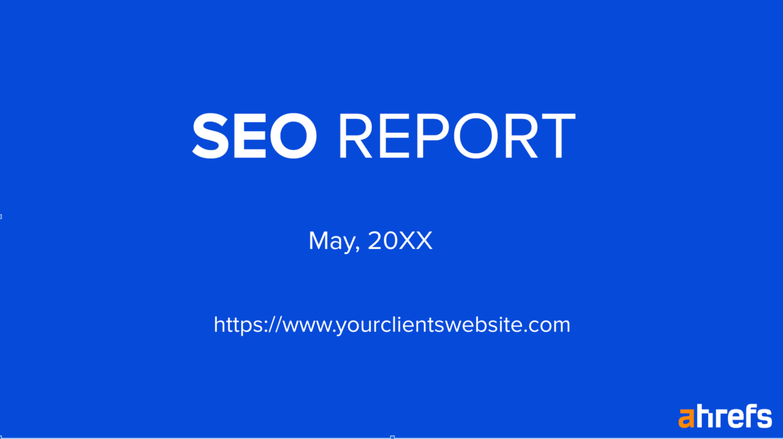 Steal Our SEO Report Template (Inspired by SEO Experts)