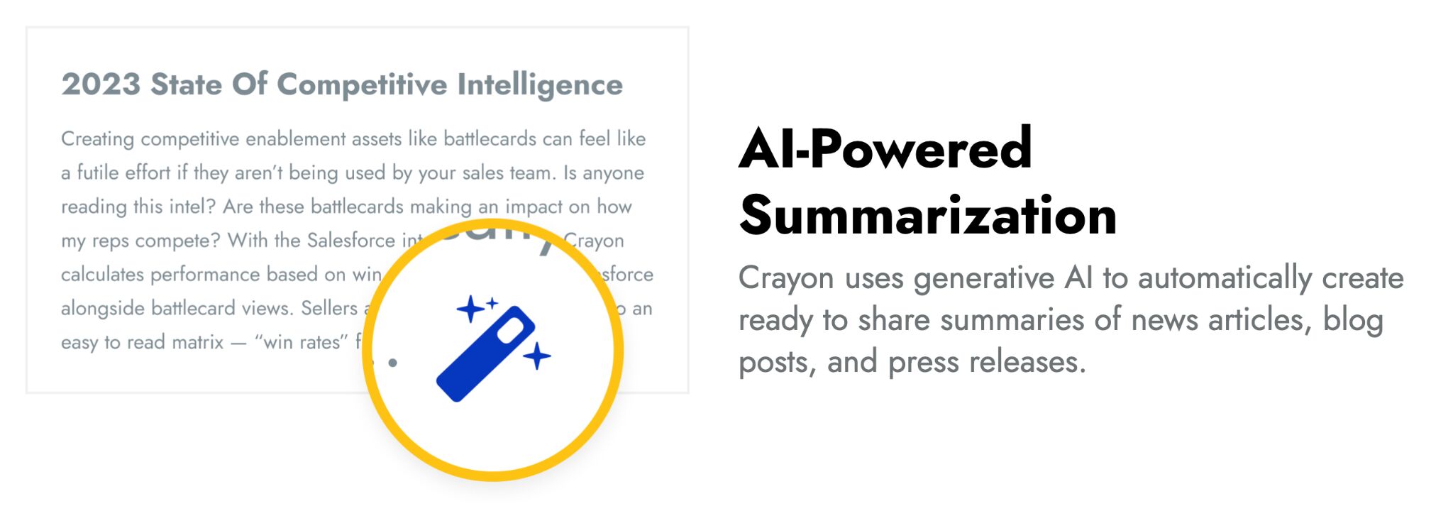 AI powering competitive intelligence 