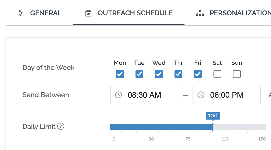 Scheduling in Pitchbox